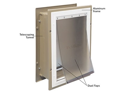 PetSafe Wall Entry Aluminum Pet Door PetSafe Wall Entry Aluminum Pet Door